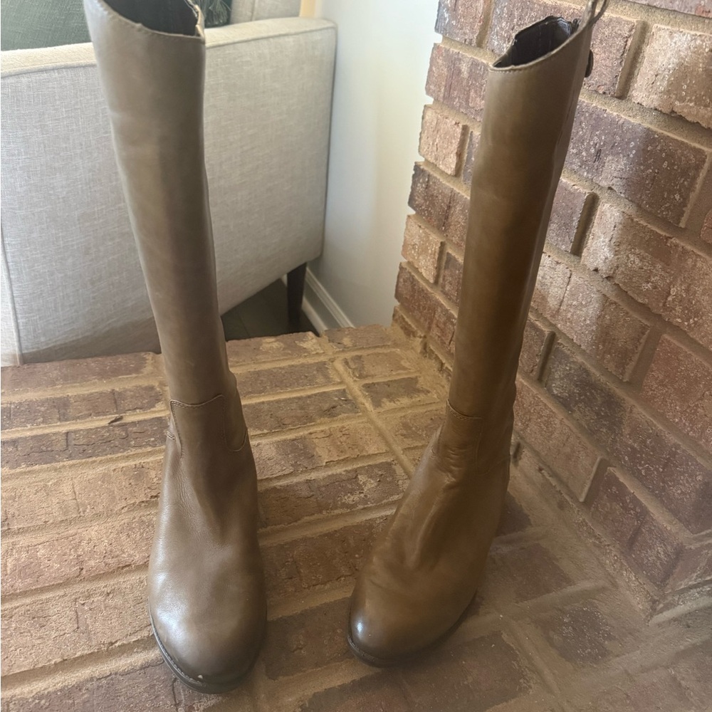 Frye Women's Tall Brown Leather Riding Boots